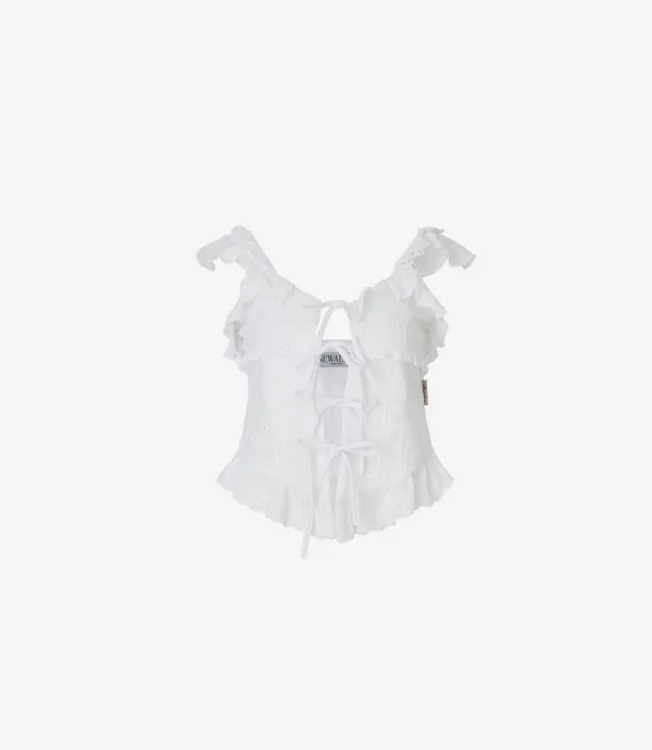 Angel  lace sleeveless blouse