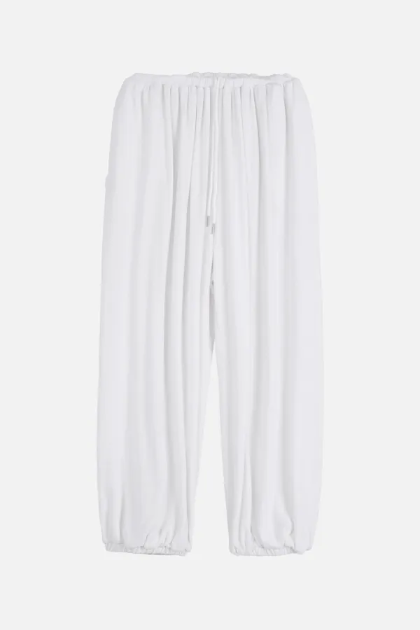 Wide Balloon Pants _ White