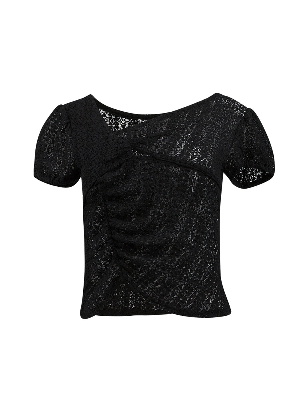 마가린핑거스 LACE DRAPE TOP (BLACK) 상품 이미지 1