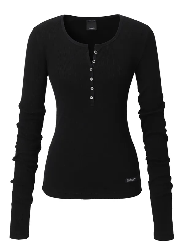 [5th Reorder] Tactile Button Long Sleeve (black)
