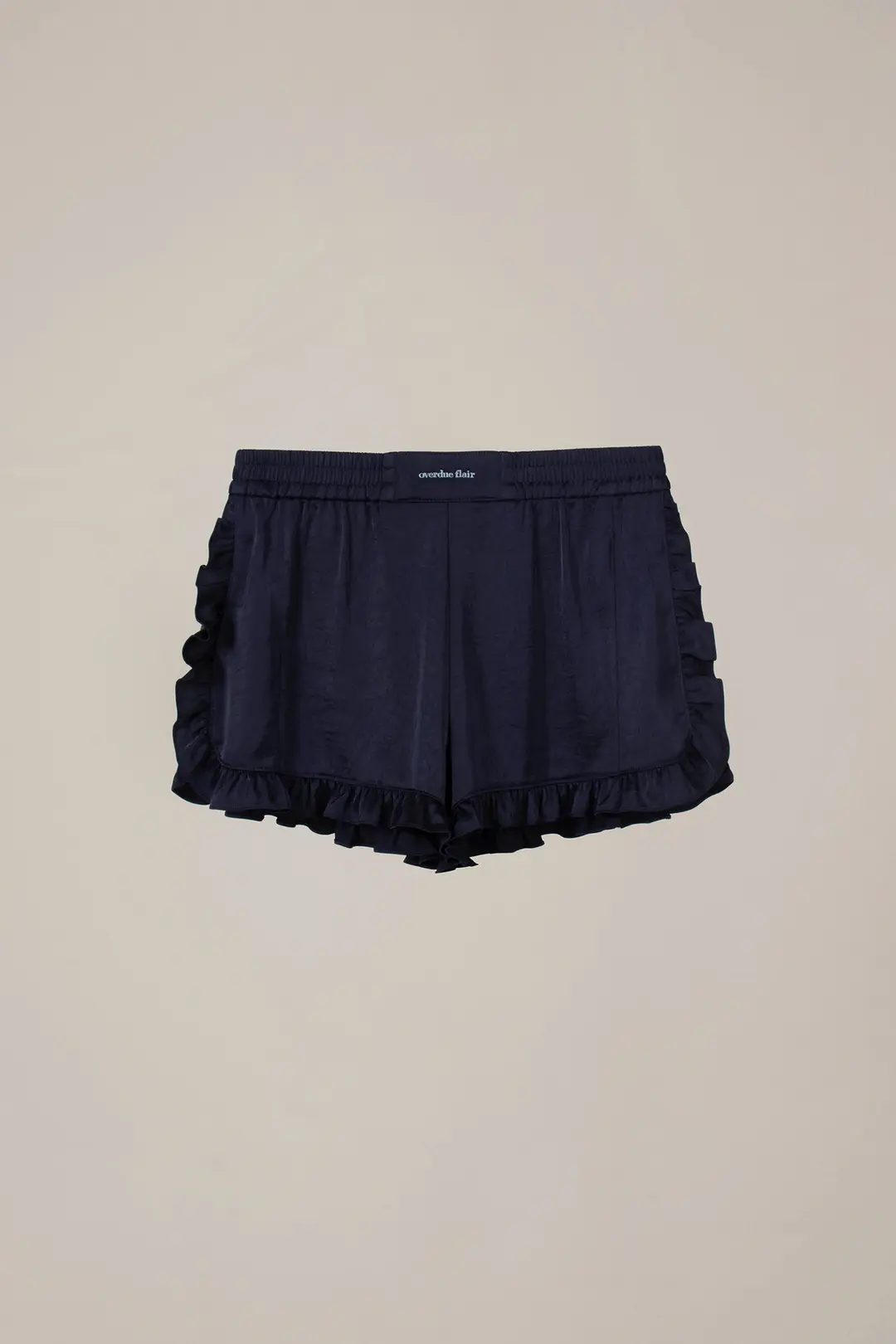 오버듀플레어 FRILL SATIN SHORTS_NAVY 상품 이미지 3