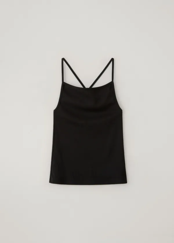 Lean back strap sleeveless (black)