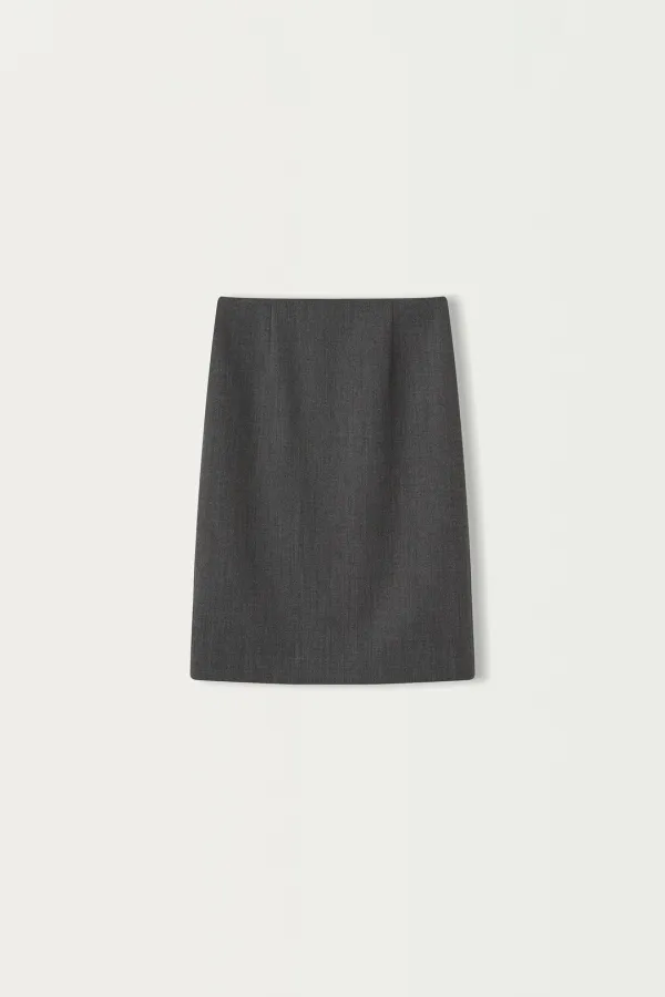 Vinci wool skirt (Slate gray)