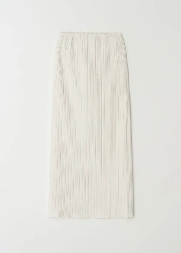 Pleats Long Skirt(Ivory)