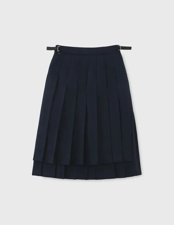 SPORT PLEATED SKIRT (W) / Navy