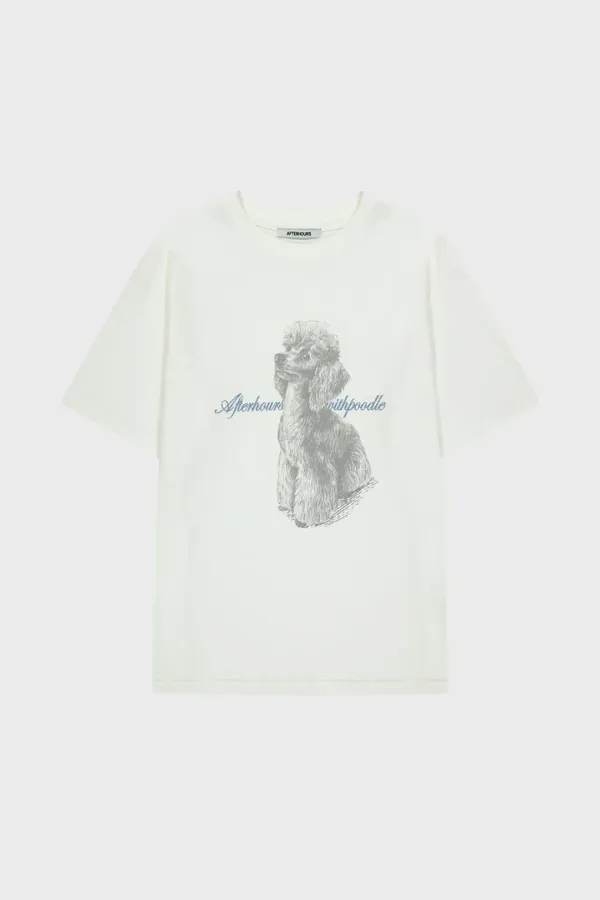 [3RD] OVERSIZED POODLE GRAPHIC TEE (IVORY)