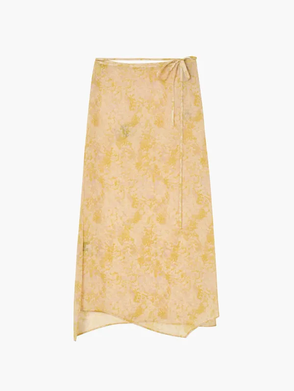 Chiffon Layering Skirt, Yellow