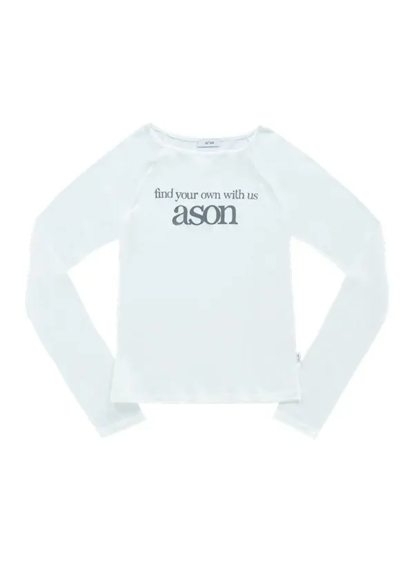 [6월 5일 순차배송] LETTERING LONG SLEEVE / WHITE