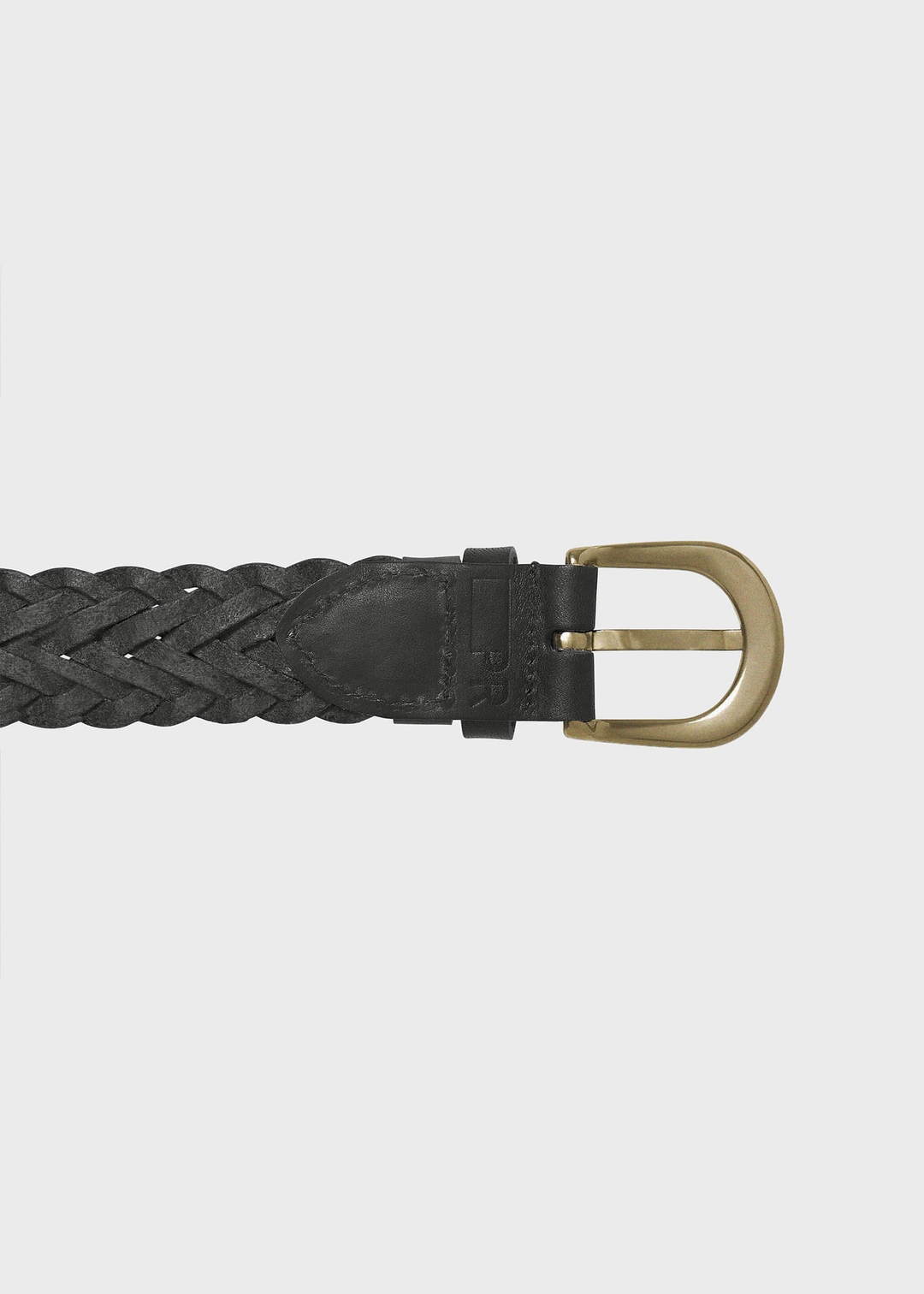 프랙티컬 앤 리얼리스틱 Classy Woven Leather Belt Black 상품 이미지 3