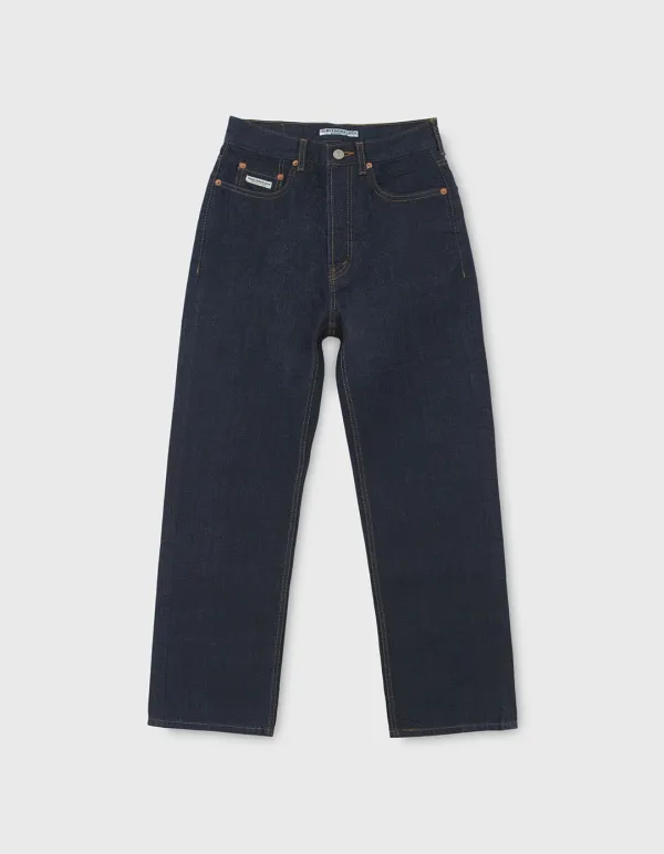 CREST ONE WASHED DENIM PANTS (W) / Indigo