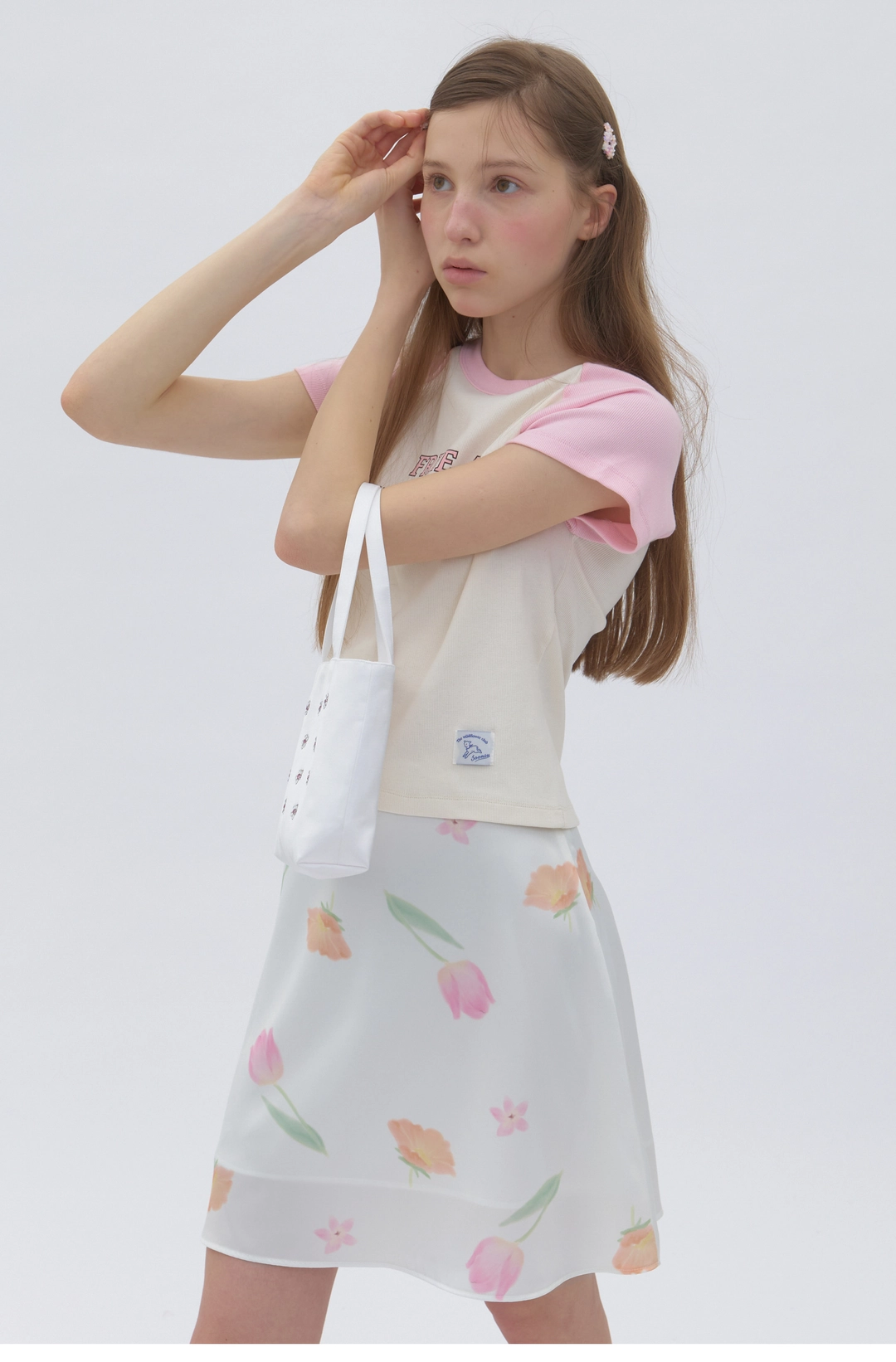 순수 Watery Skirt Pink 상품 이미지 1