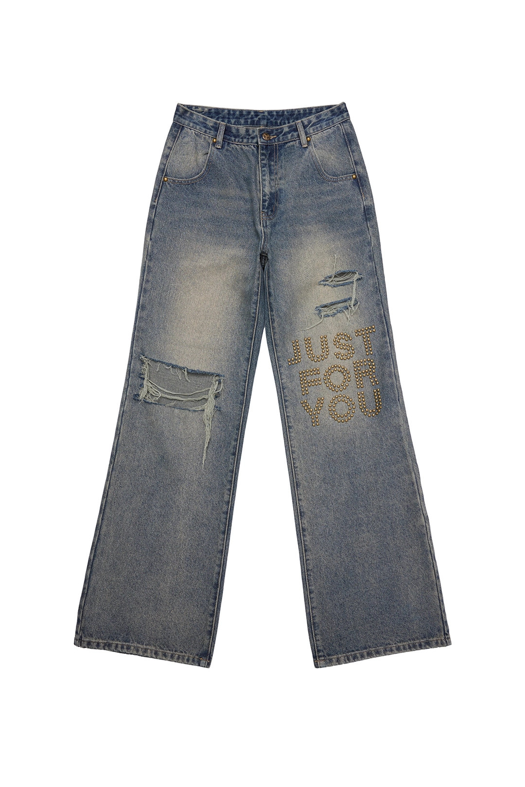 와이이이엘 Y. STUD DISTRESSED JEANS 상품 이미지 1