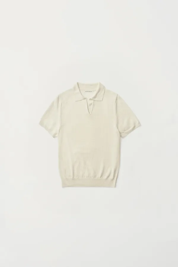 Loret polo knit top (Off white)