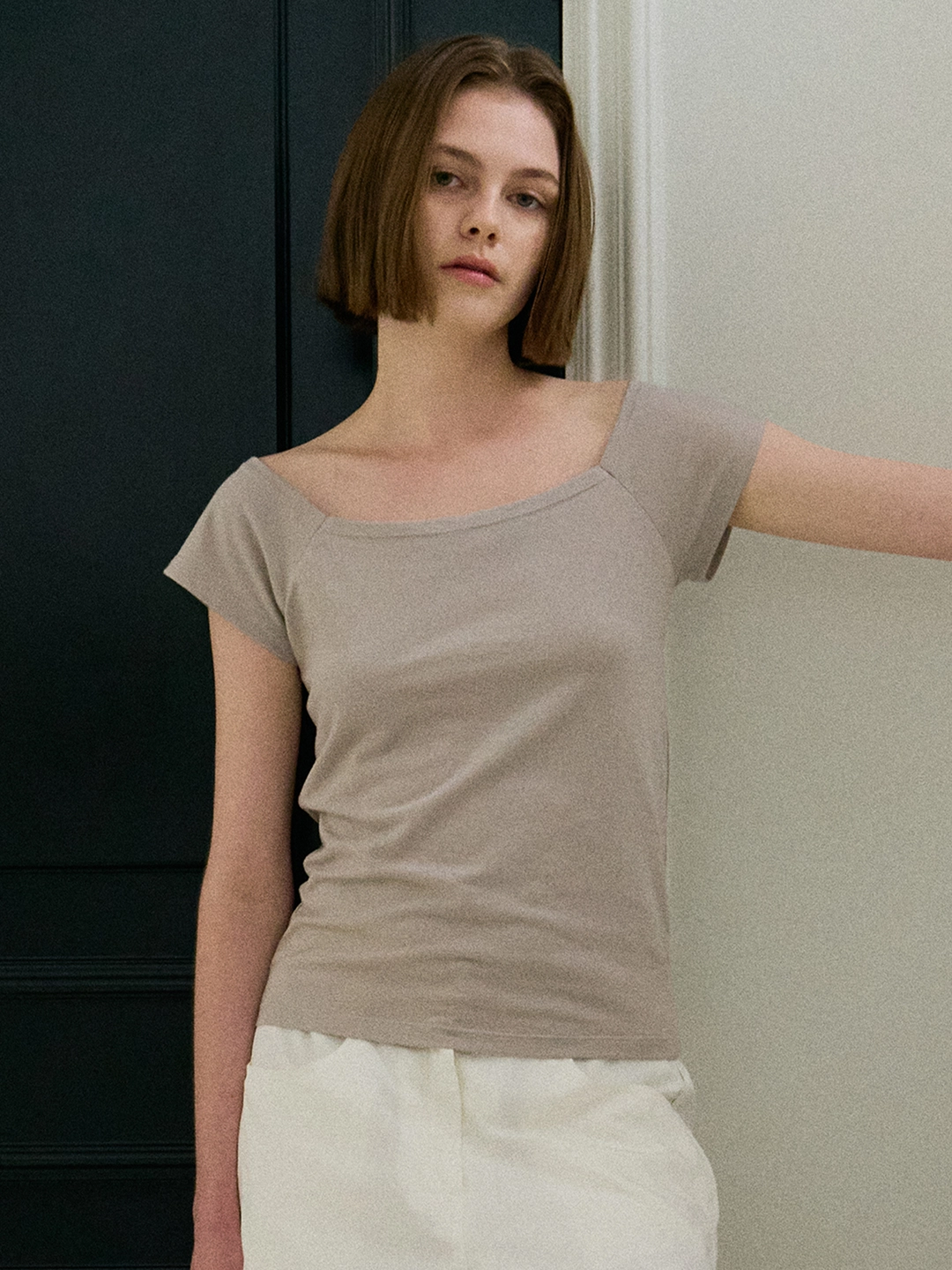 리볼드 Doit Shoulder T_(Light Gray) 상품 이미지 1