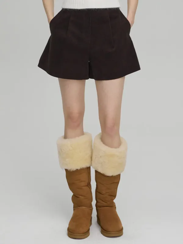 Corduroy Half Pants