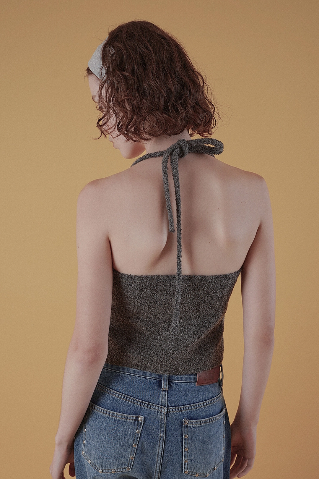 위드아웃썸머 Tweed halter top_gray 상품 이미지 2