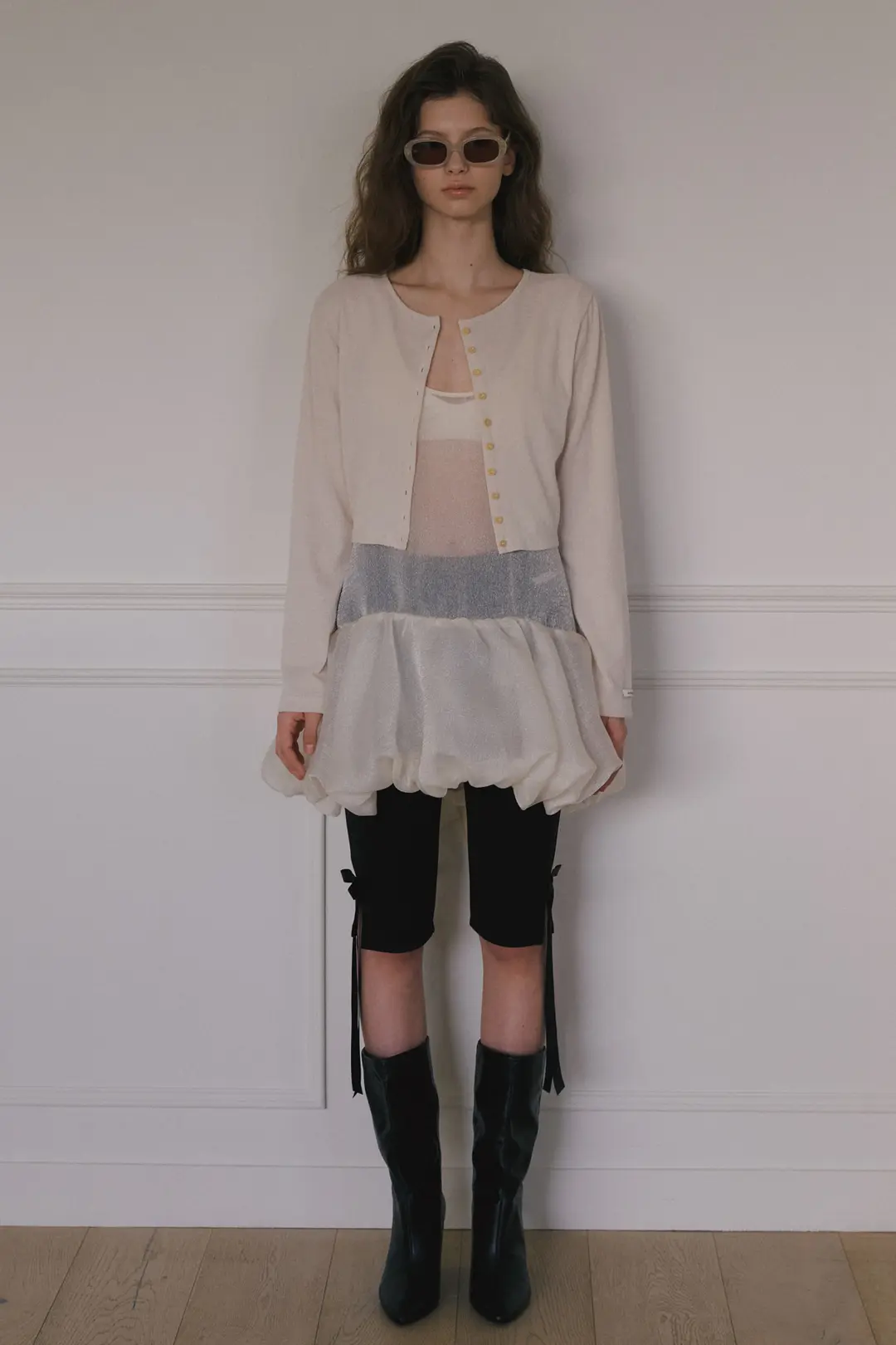 오버듀플레어 ORGANIC TERRY MINI CARDIGAN_OATMEAL 상품 이미지 2