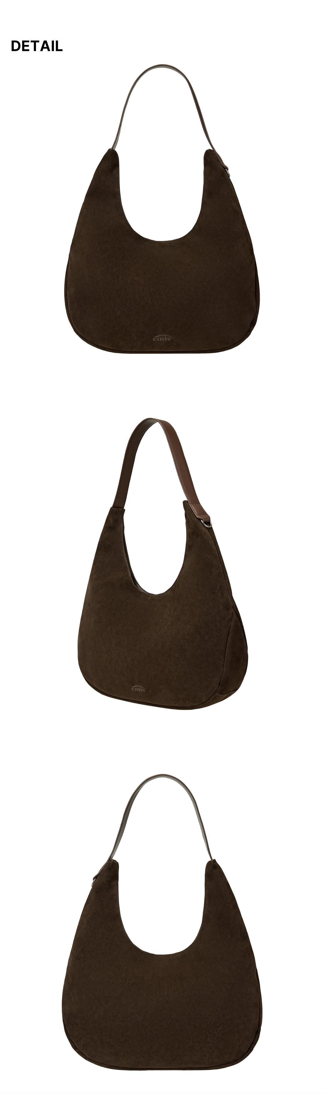 이미스 SUEDE SHOULDER BAG-BROWN 상품 이미지 1