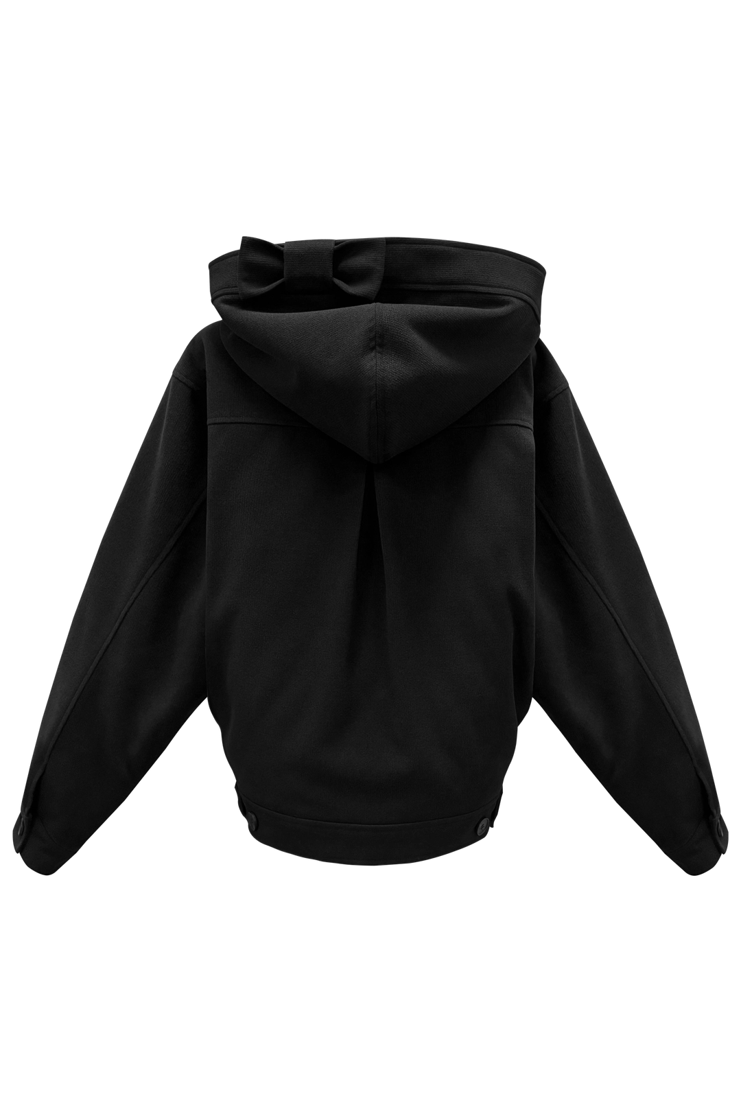 체메씨 BLANK HOOD JACKET (BLACK) 상품 이미지 3