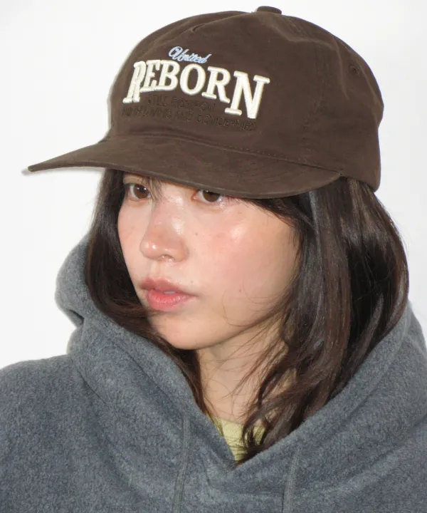 [9/30 순차배송] LETTERING VINTAGE BALL CAP BROWN