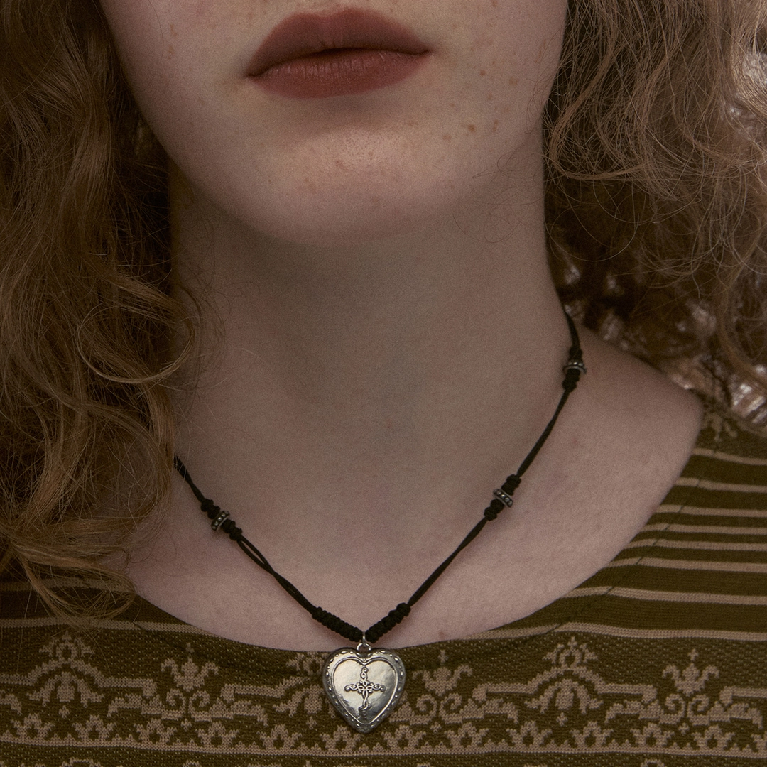 엔프프 altar cord necklace-black 상품 이미지 1