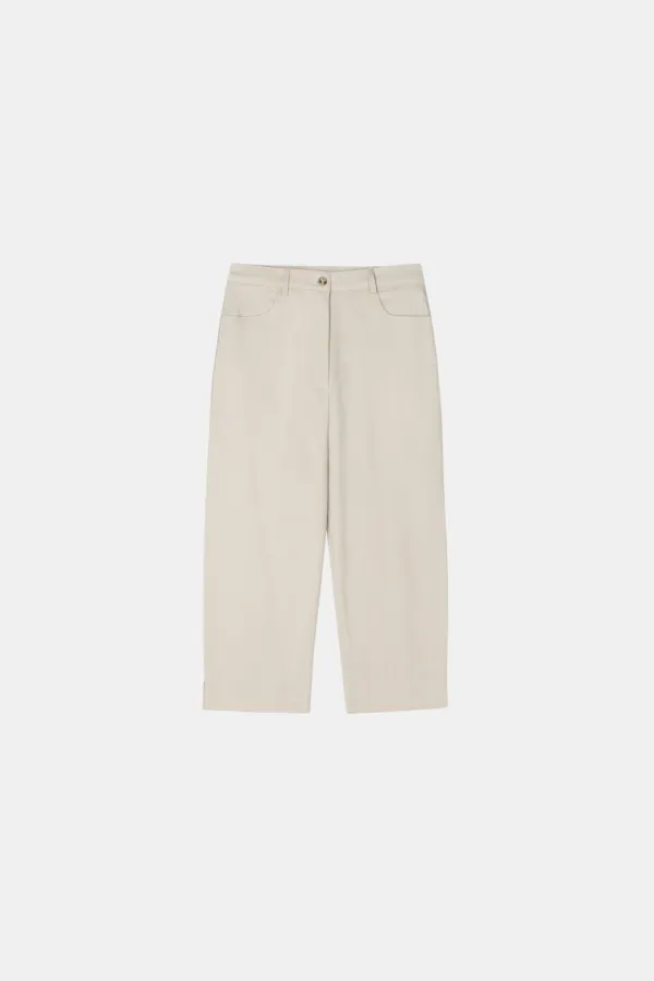 Fino Mid-length Pants in Beige