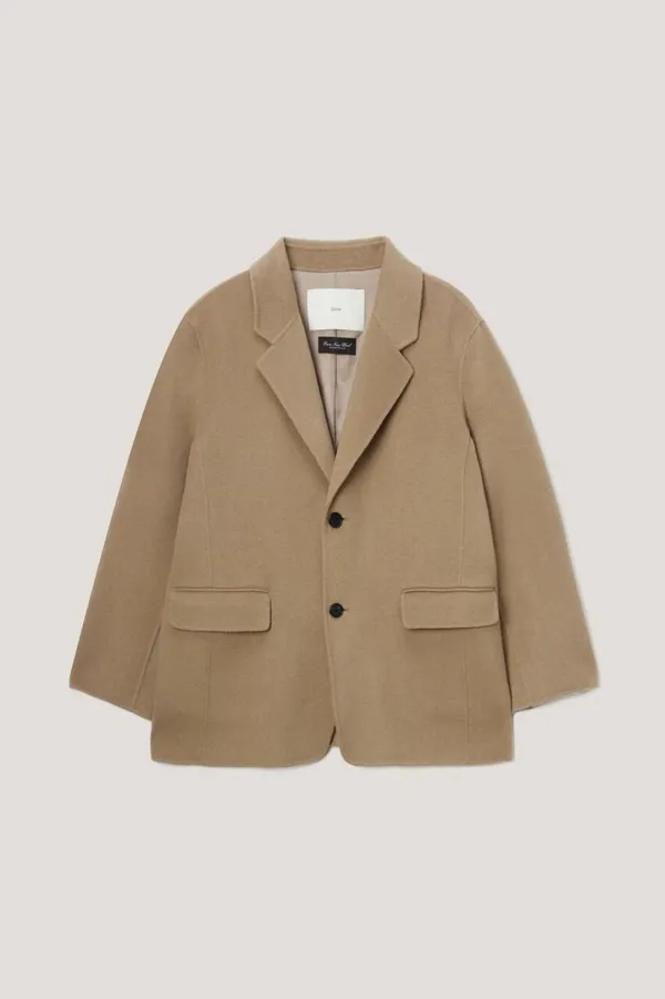 UNISEX HANDMADE CASHMERE JACKET CAMEL
