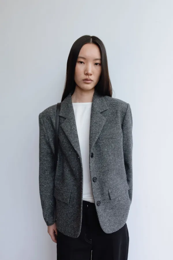 Homespun tweed Jacket _grey (10/22 순차출고)