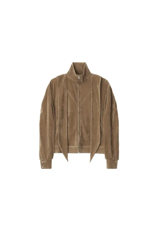 Strap blouson - Brown