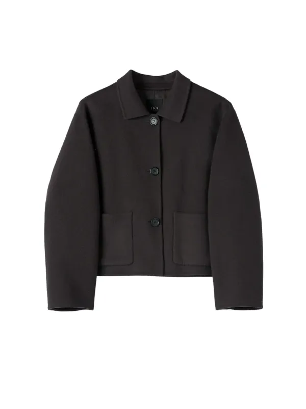 Paul Cashmere Handmade Coat Chocolate Brown
