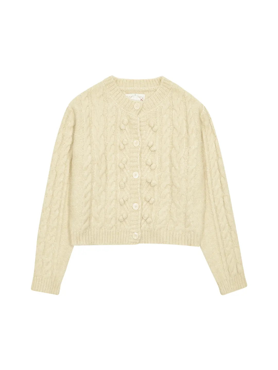 마가린핑거스 POM POM TWIST CARDIGAN (YELLOW) 상품 이미지 1