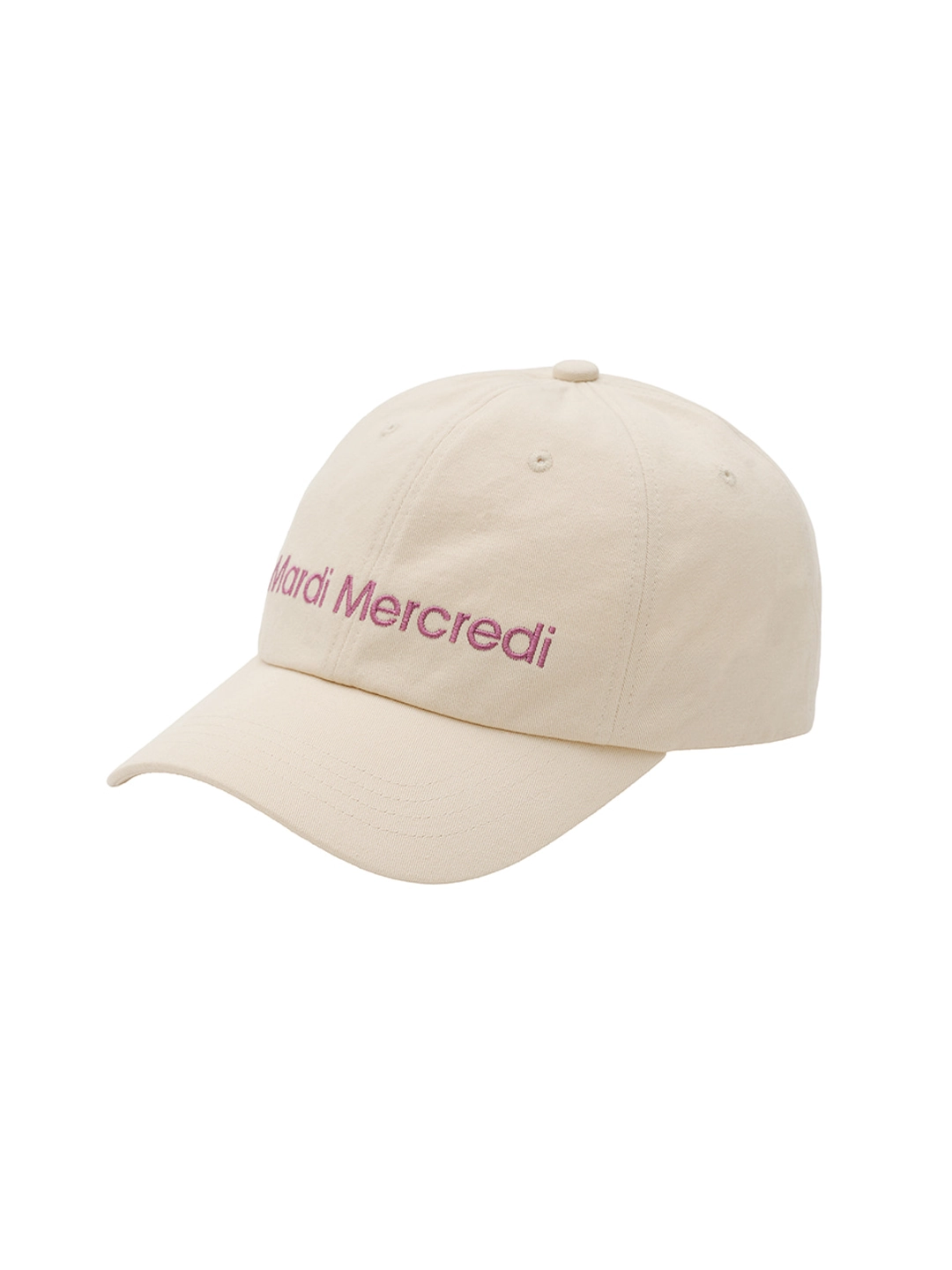 마르디 메크르디 CAP MARDI MERCREDI LOGO_CREAM LILAC 상품 이미지 2