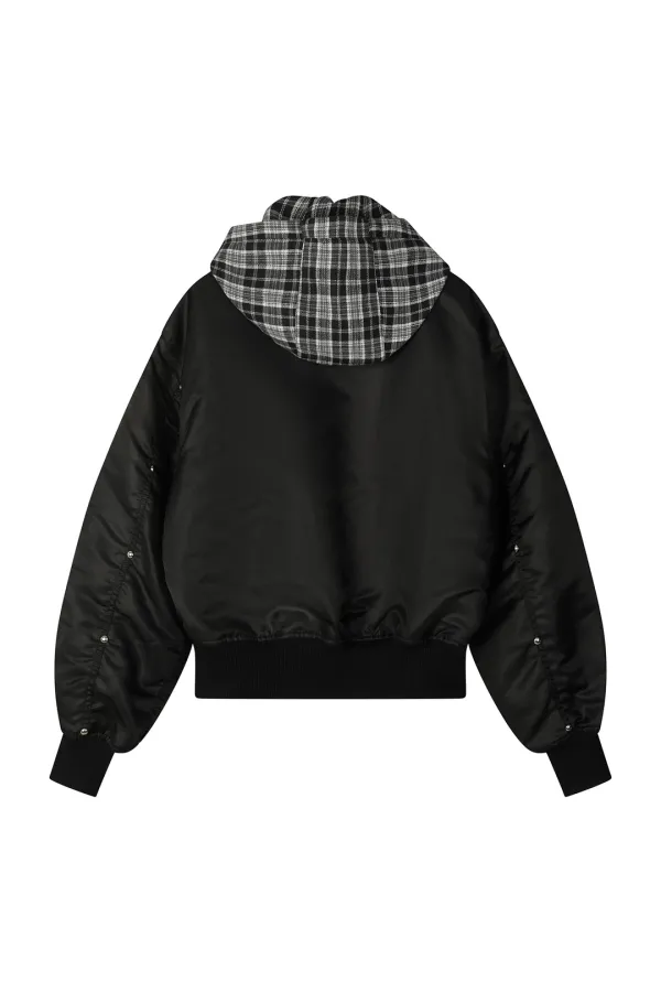 STUD CHECK POINT MA1 JUMPER IN BLACK