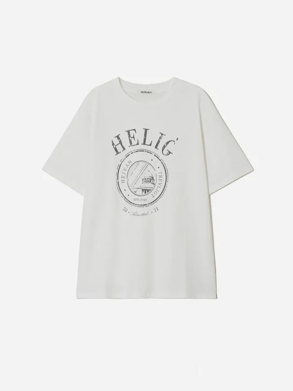 Helig Pigment Loose Fit T-Shirt Ivory