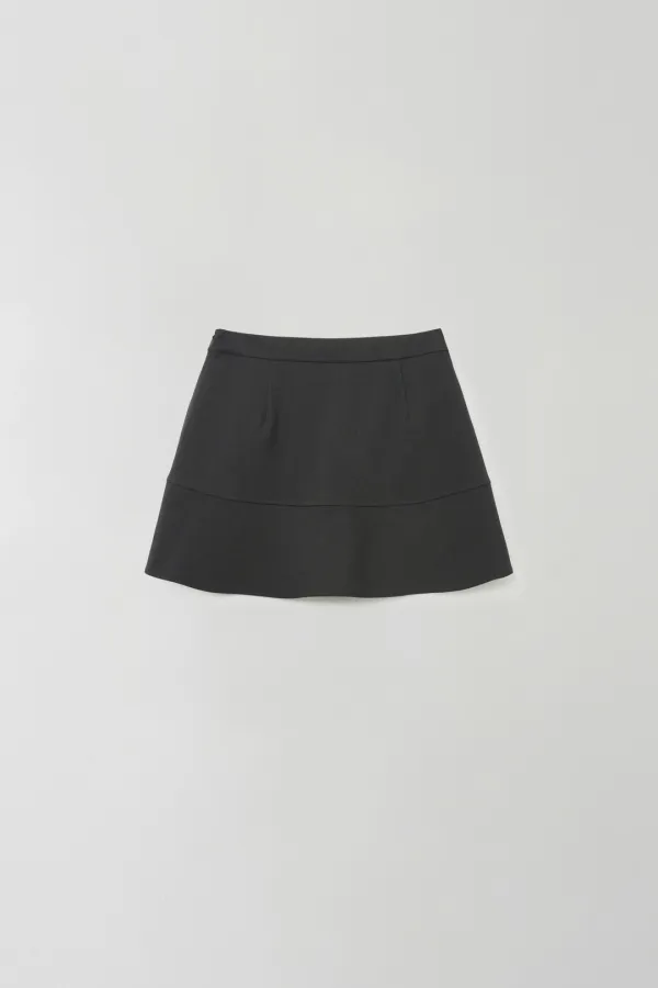 ola mini skirt (charcoal)
