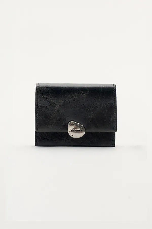 ACCORDION MICRO WALLET BAG CHARCOAL GRAY