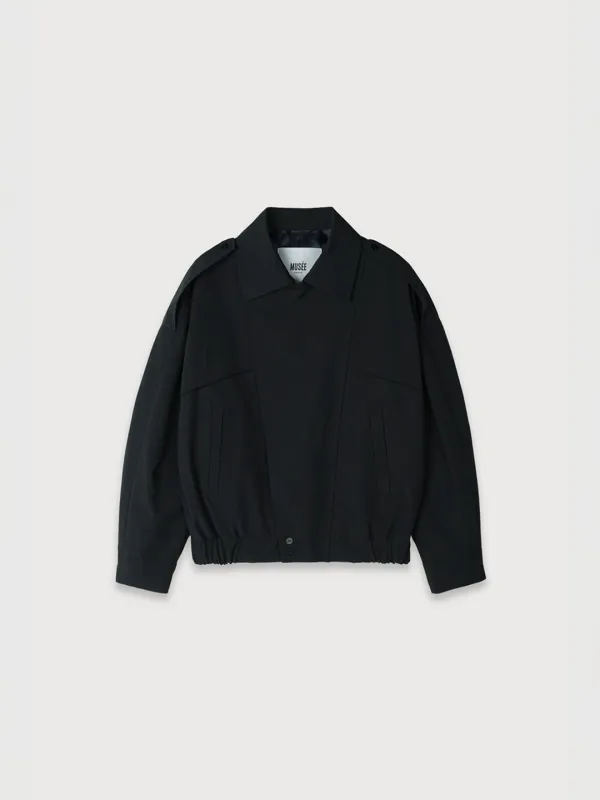 [REFURB] MADRID Oversize Nylon Jacket_Black
