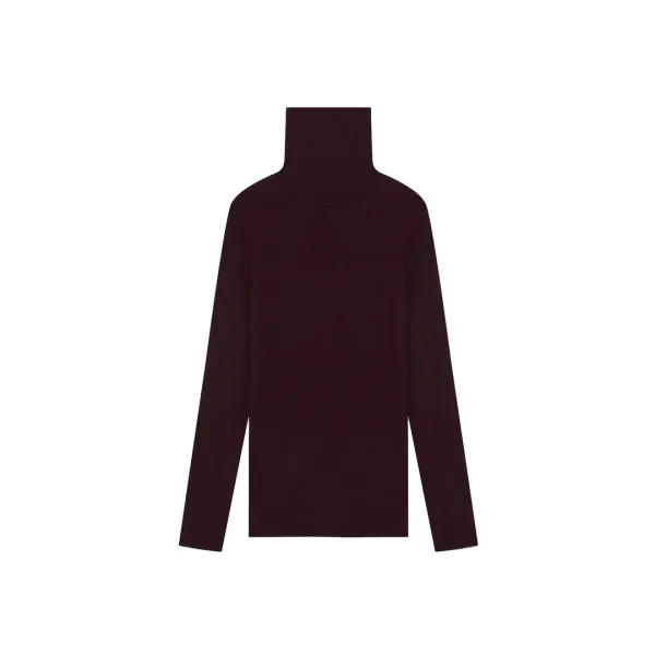 soft turtleneck top - purple