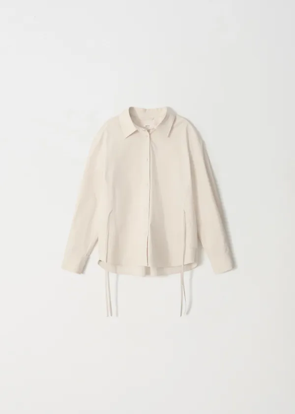 Cream String Shirt_Cream