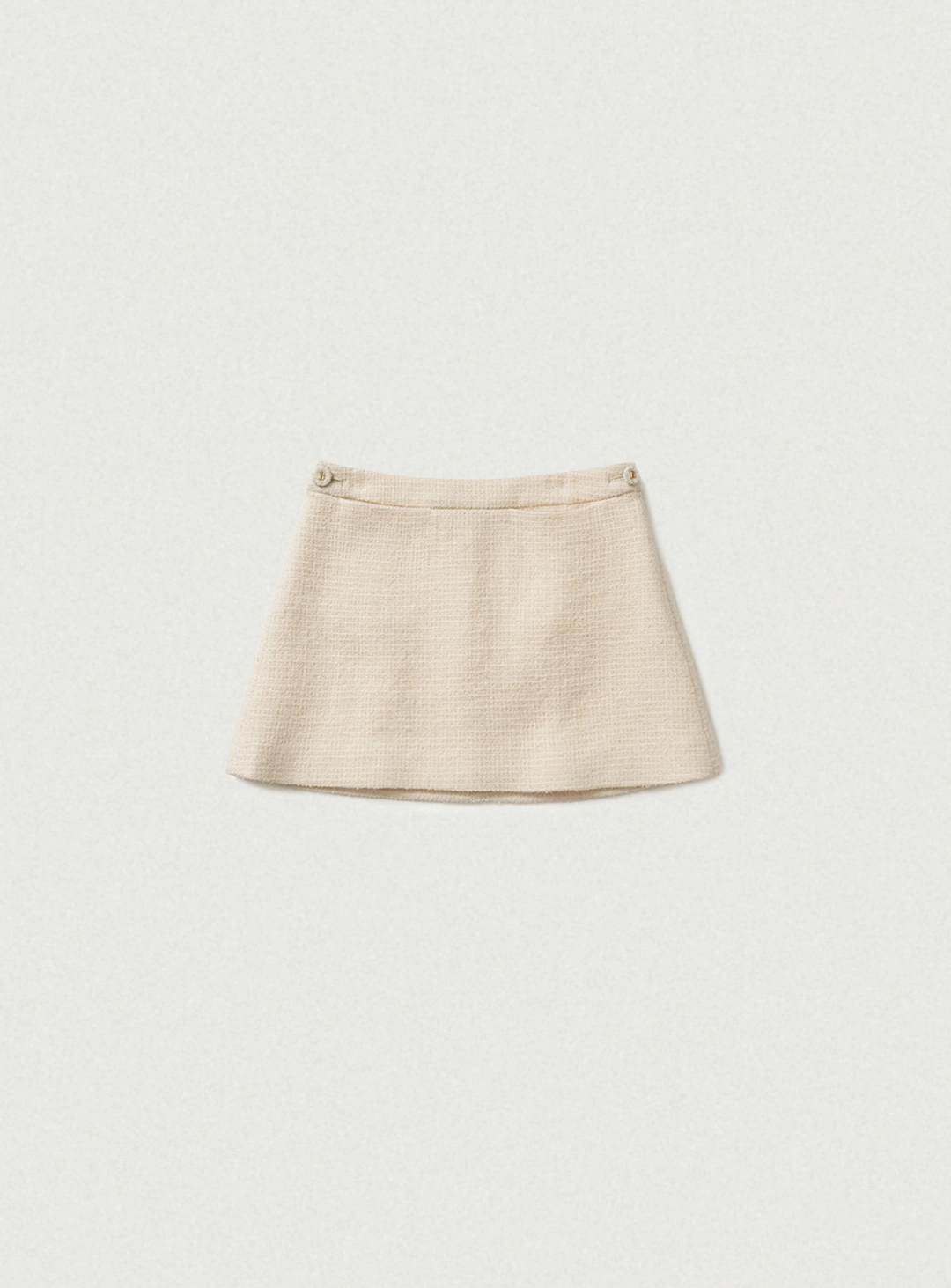 더바넷 Annes Tweed Set-Up Skirt_Cream 상품 이미지 1