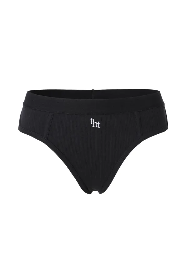 Rib logo thong