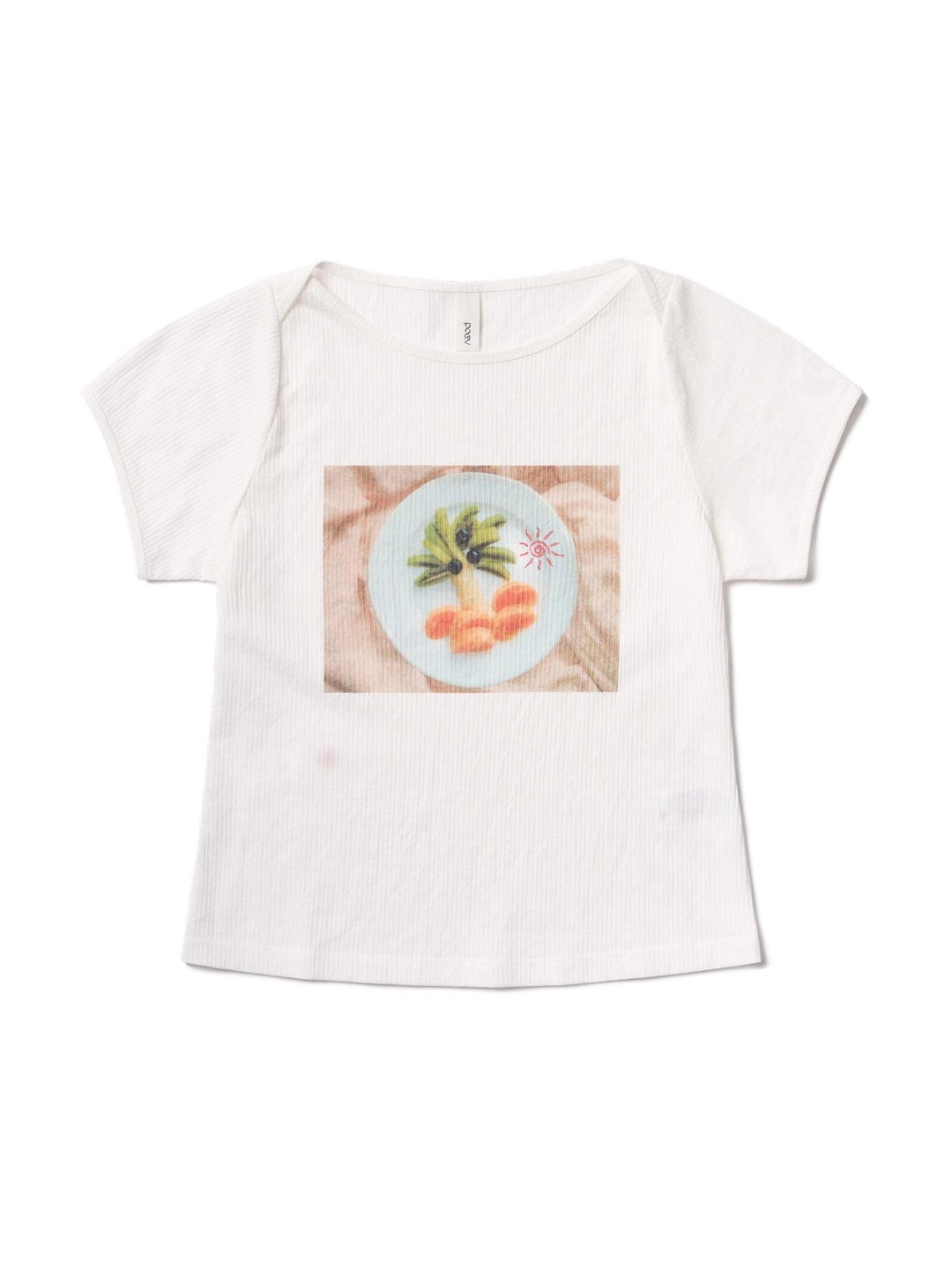 포에브 Fruit Palm Tree T-shirt - White 상품 이미지 3