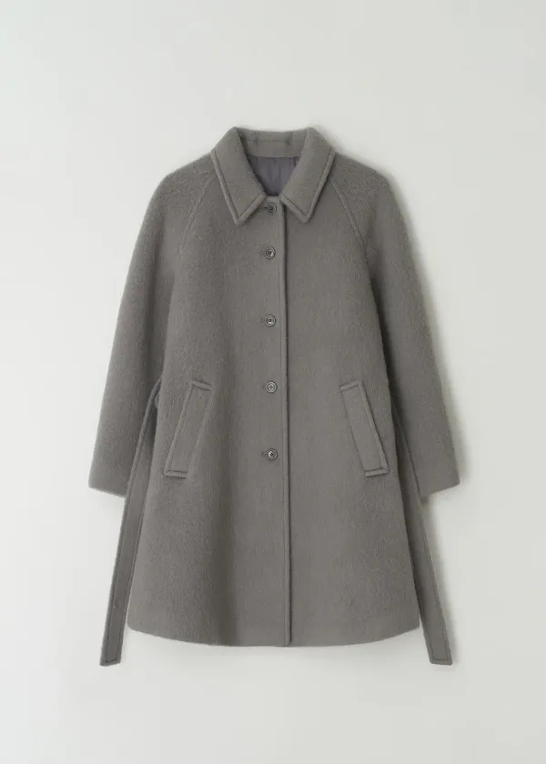 Hairy Raglan Coat(Grey)