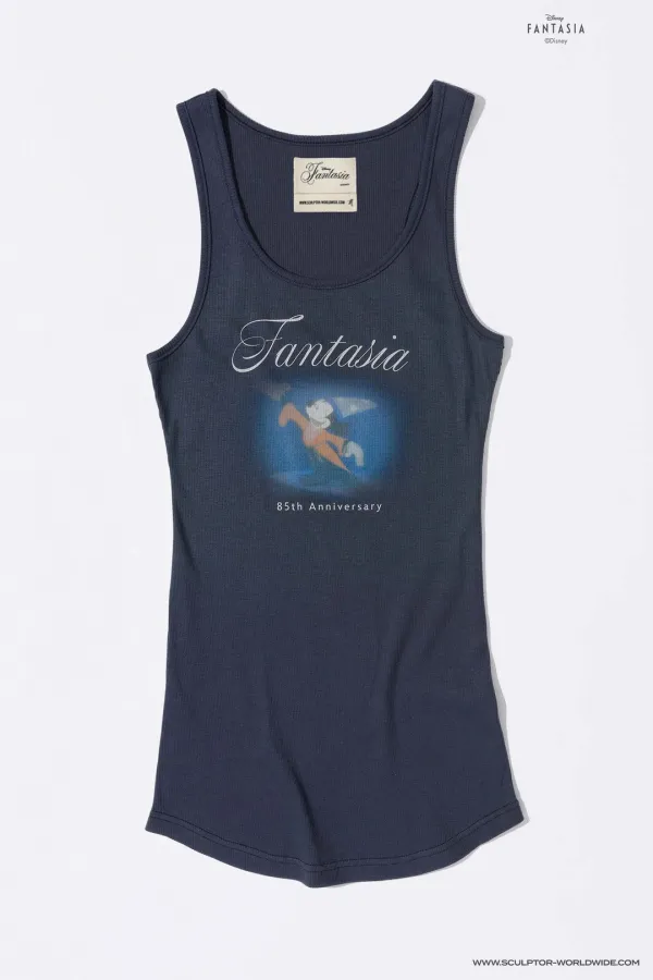 [Sculptor X Fantasia] Mickey Sleeveless Navy