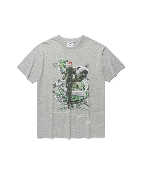 jojo\'s stardust crusaders kakyoin poster tee[grey]