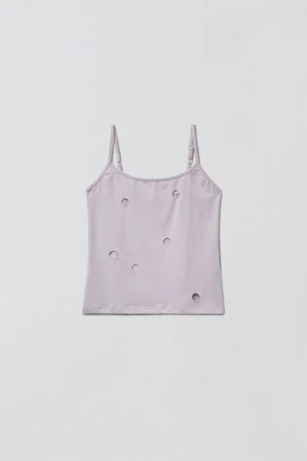 1ST / HOLE DETAIL SLEEVELESS_LAVENDER