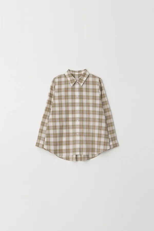 Check Cotton Shirt (beige)