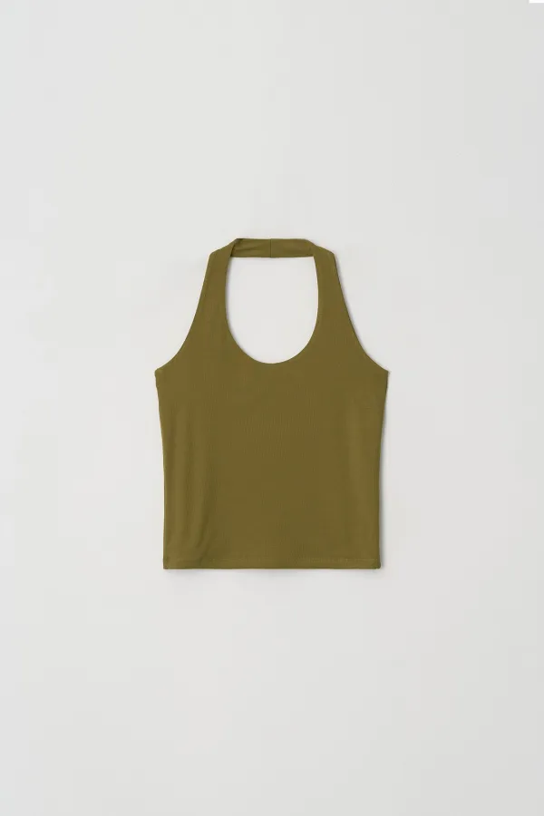 [2차] Halter Top (mustard)