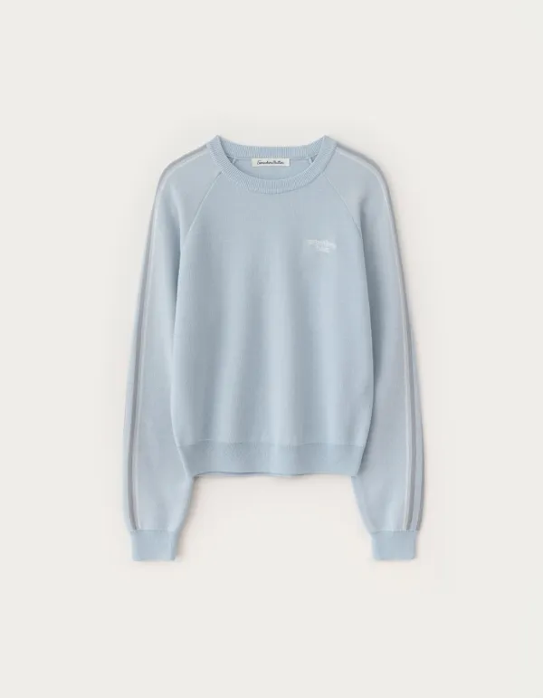 Rokie Small Logo Knit - Light Blue