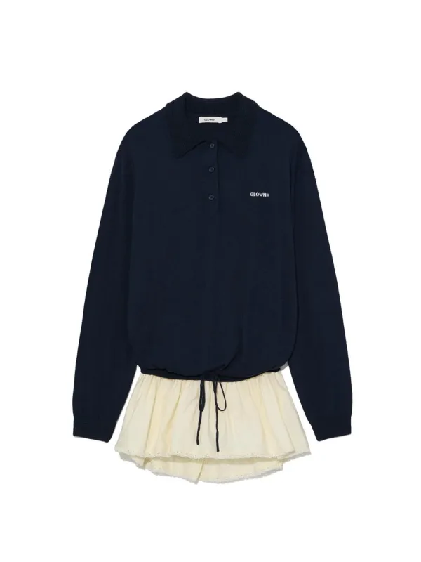 NEST POLO MINI DRESS (NAVY)